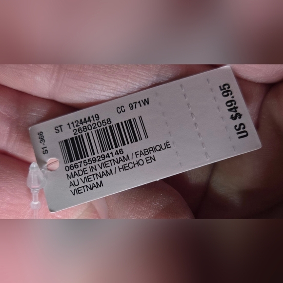 Victorias Secret Weekender Pink Canvas Color Block Travel Tote - Picture 5 of 5